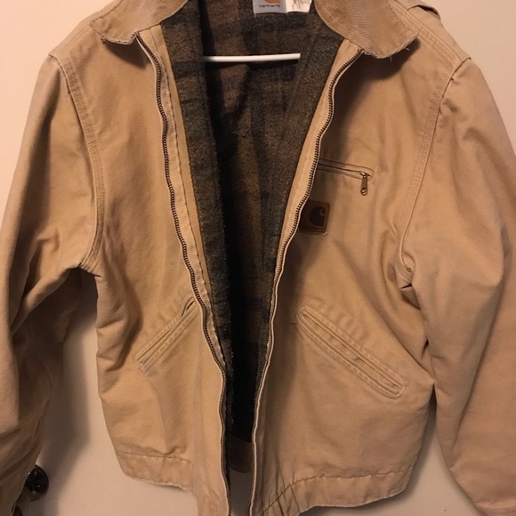 Men’s Carhartt Detroit Cotton Canvas Worker Jacket Regular Large Vintage - Picture 4 of 16
